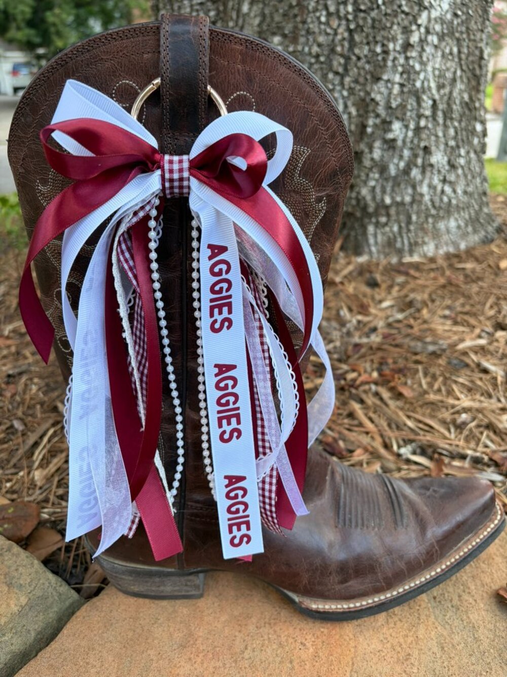 Texas A&M Boot Bows - Picture 2 of 2